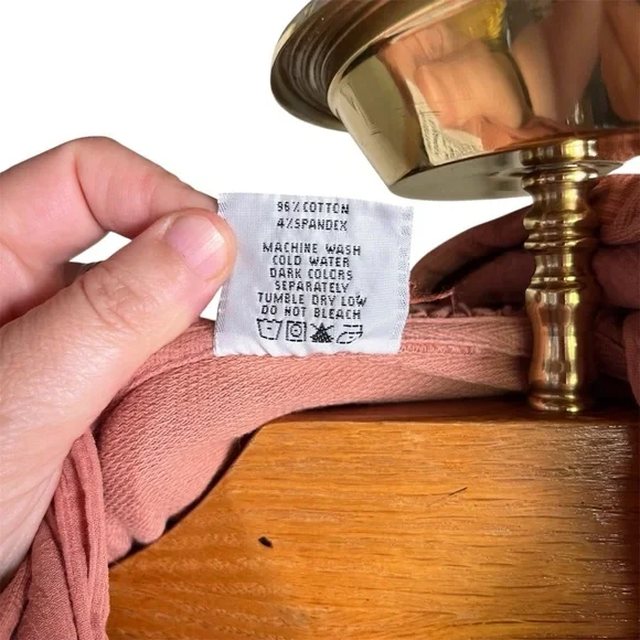 CMC Color Me Cotton Stylish Peach Jacket with Hood Crosshatch Design - Picture 5 of 13